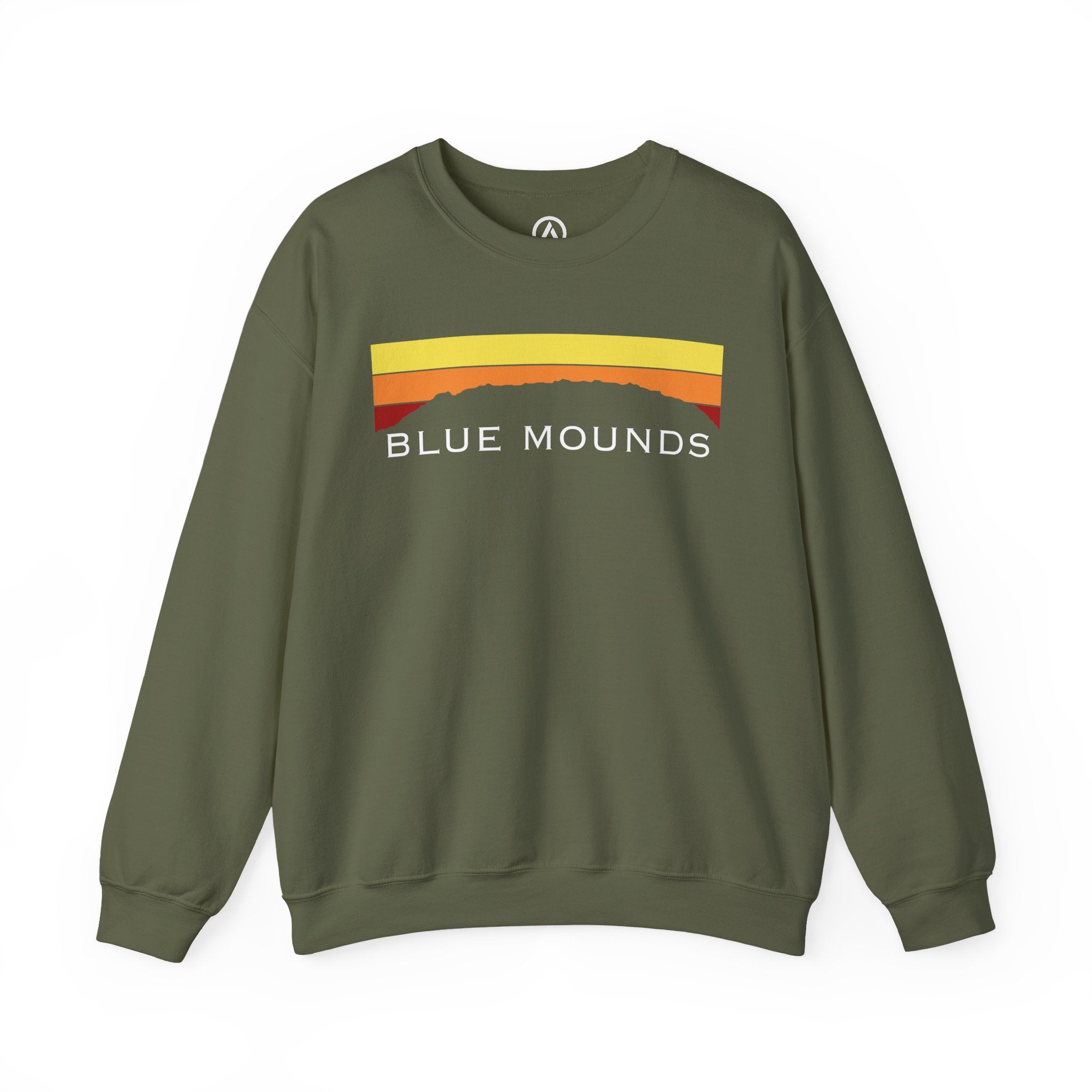 Blue Mounds Retro Sunset Crewneck