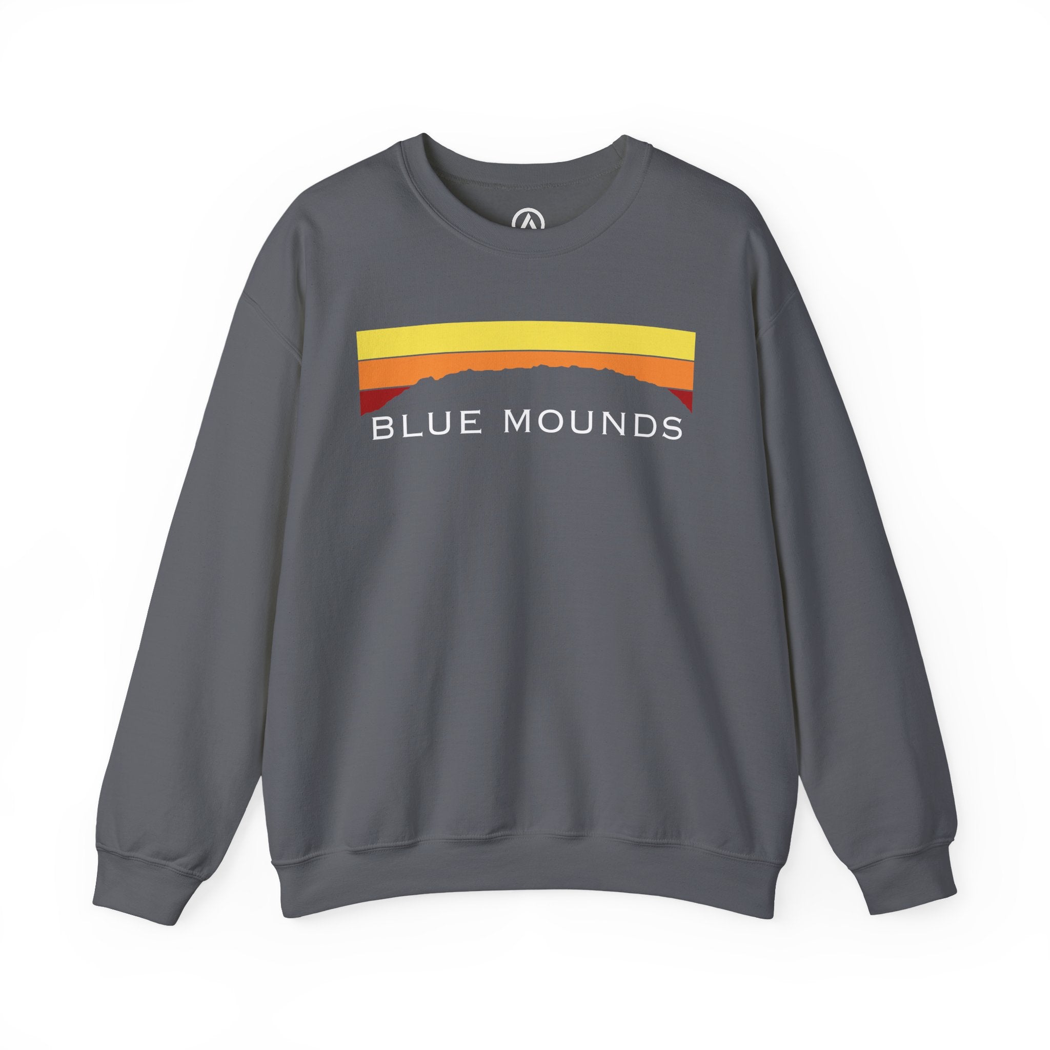 Blue Mounds Retro Sunset Crewneck