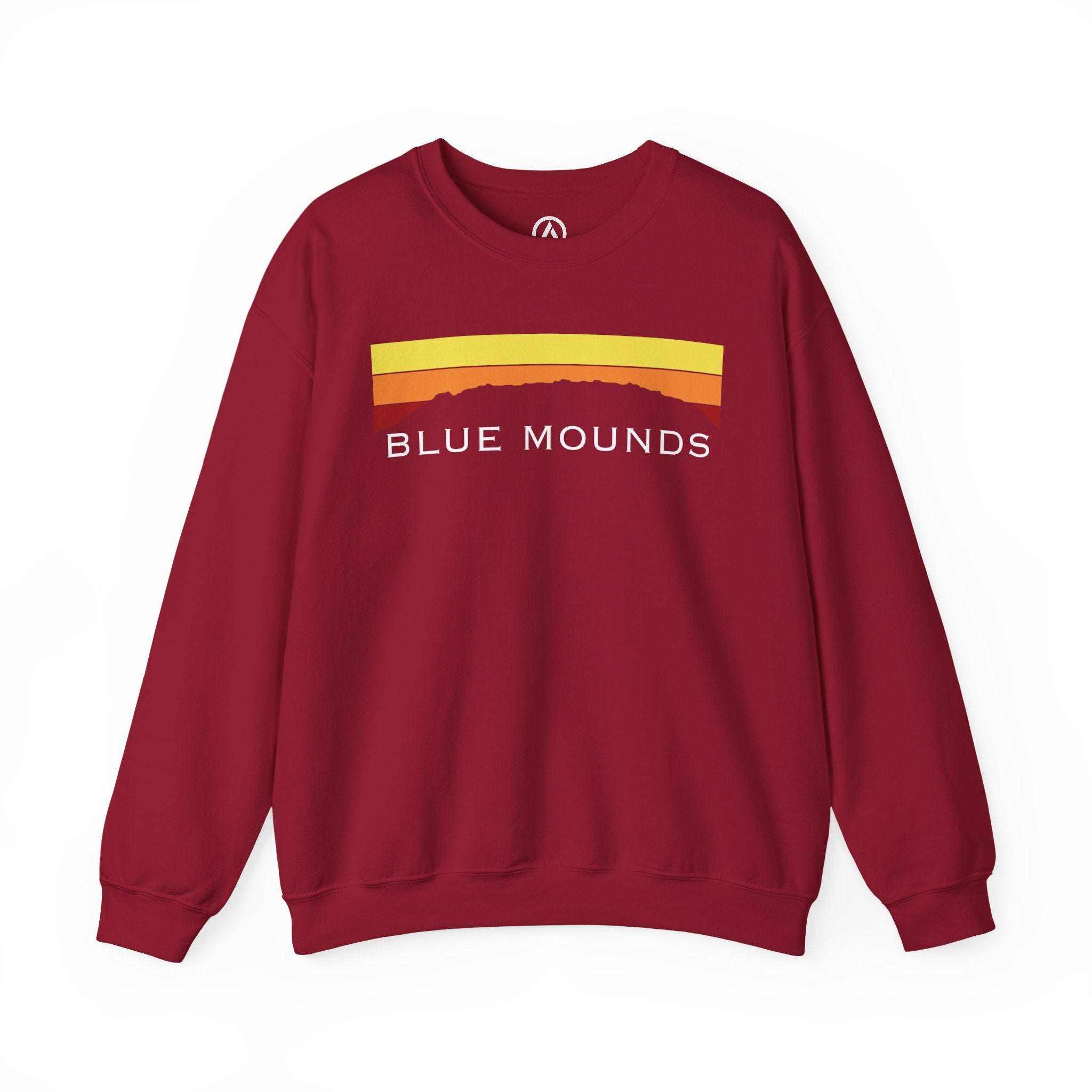 Blue Mounds Retro Sunset Crewneck