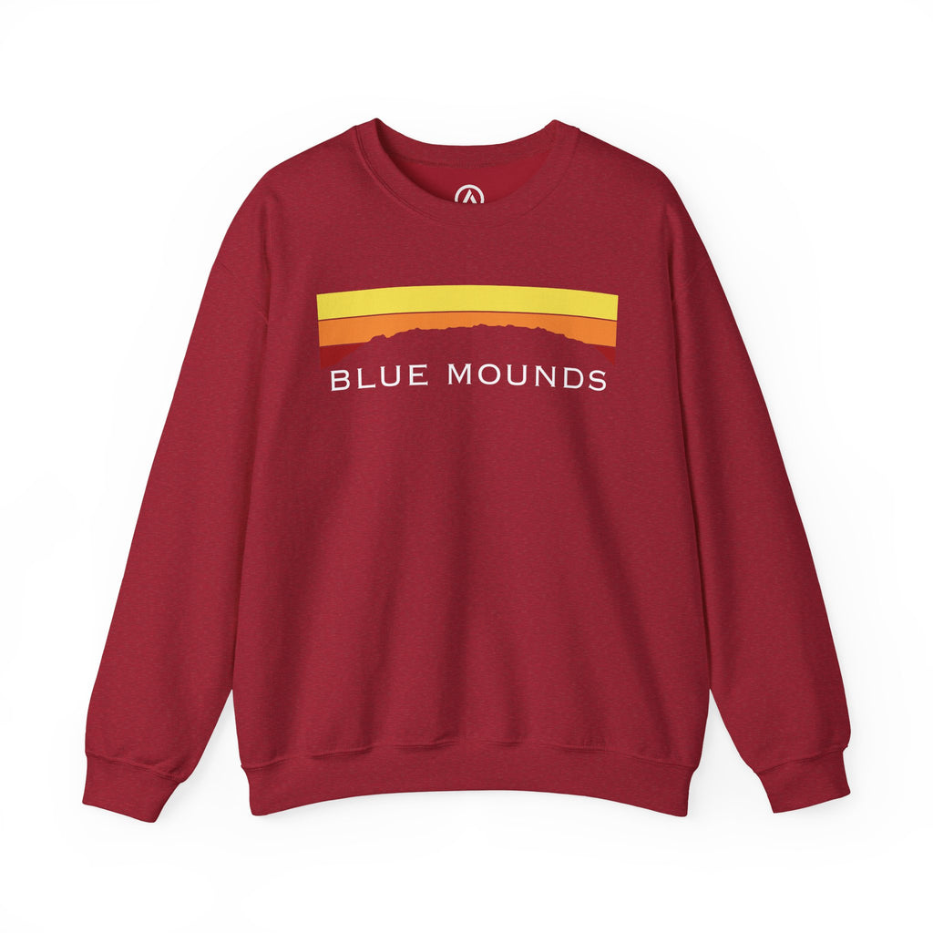 Blue Mounds Retro Sunset Crewneck