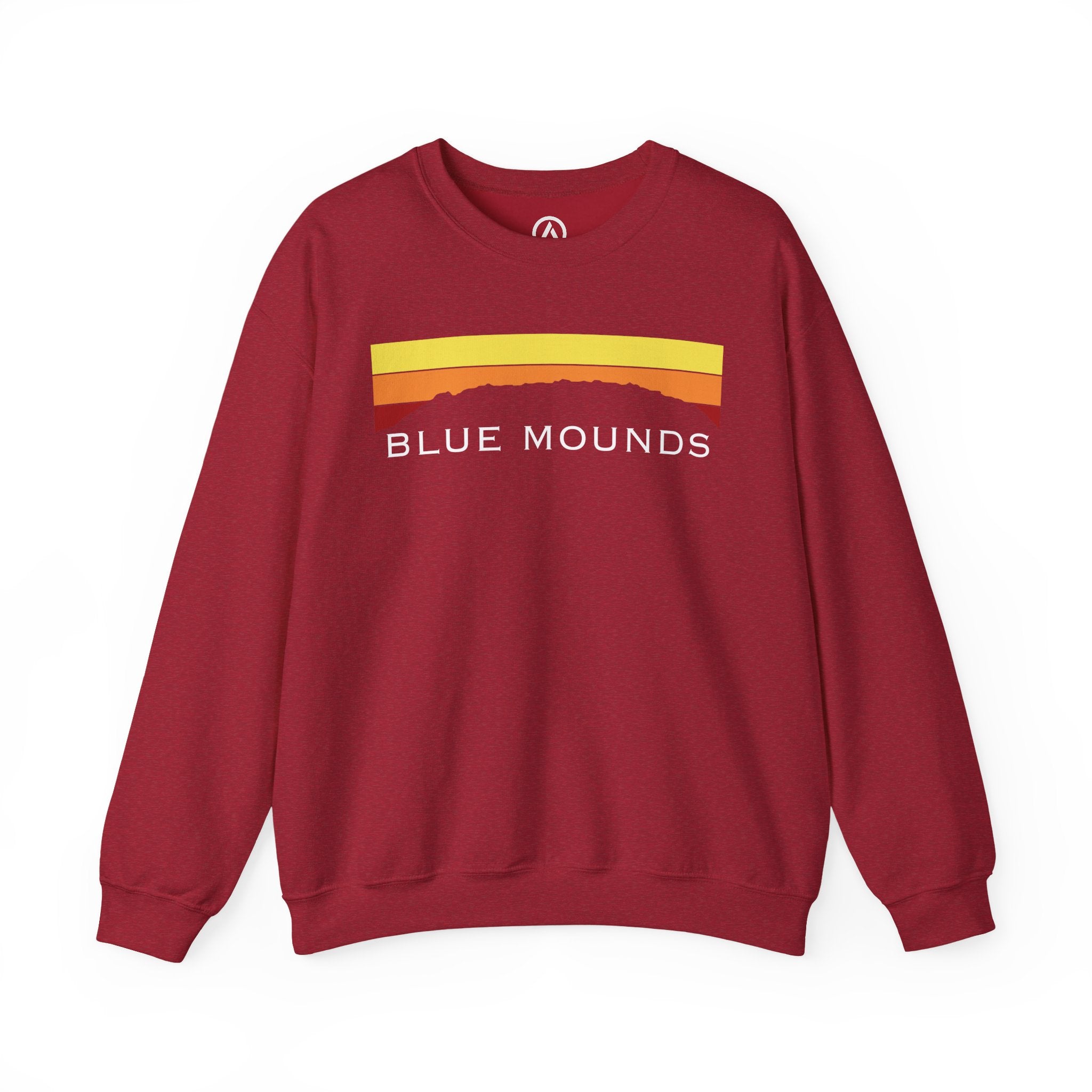 Blue Mounds Retro Sunset Crewneck
